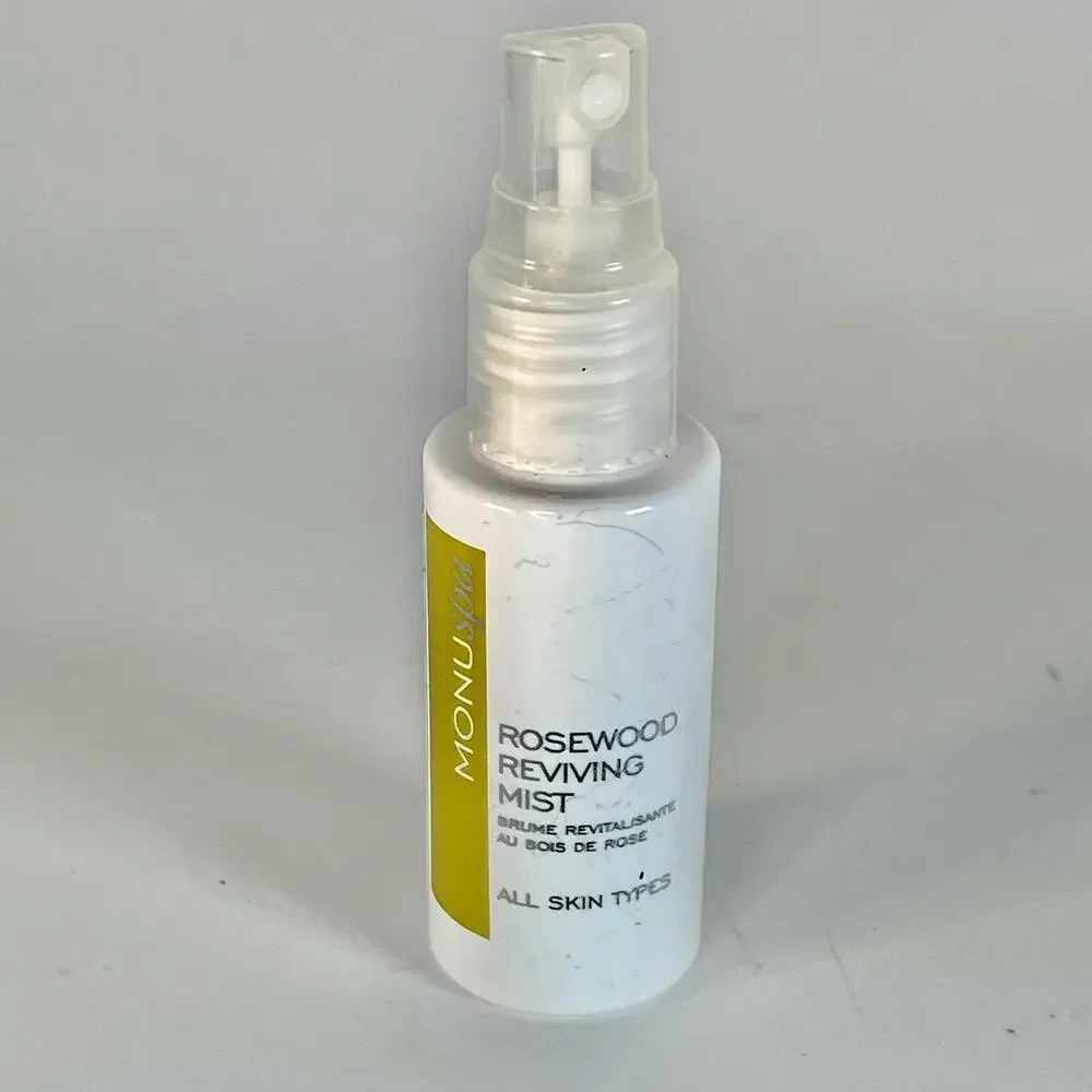 MonuSkin Rosewood Reviving Toner Mist Refresh Essential Oils Travel 40 ml New
